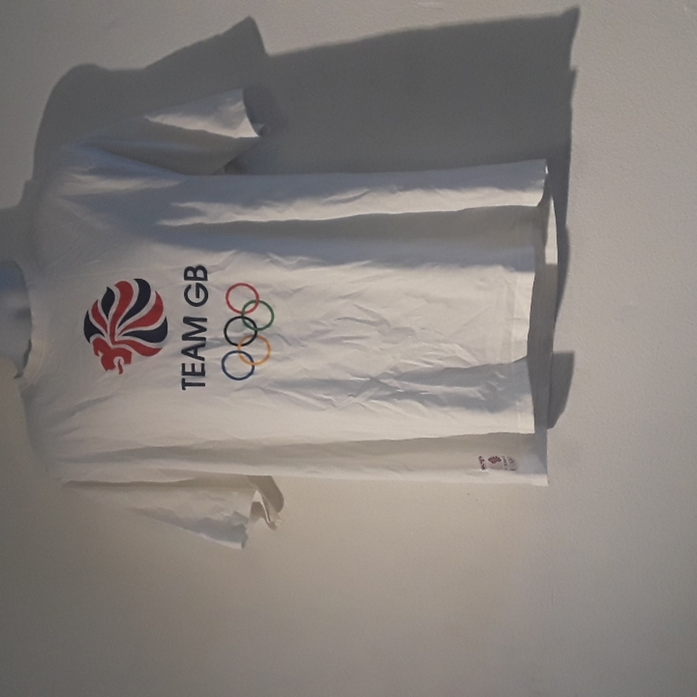 *C8MNS - TEAM  GB GREAT BRITAIN OLYMPIC SZ. XL  WHITE T SHIRT